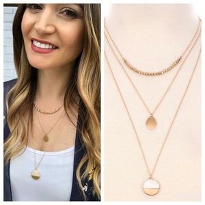 Triple Layer Pendant Necklace